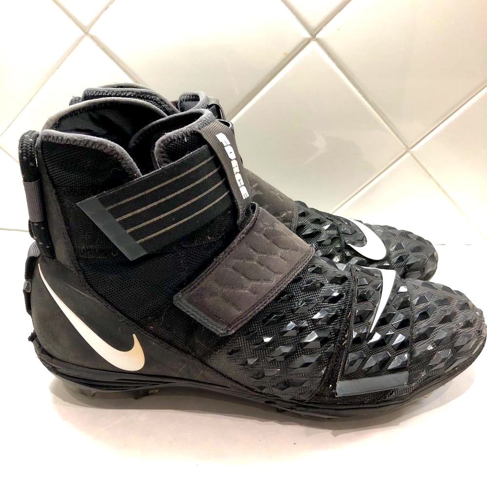 Nike Force Savage Elite 2TD Linemen Black Football Cleats AH3999-001 Size 13